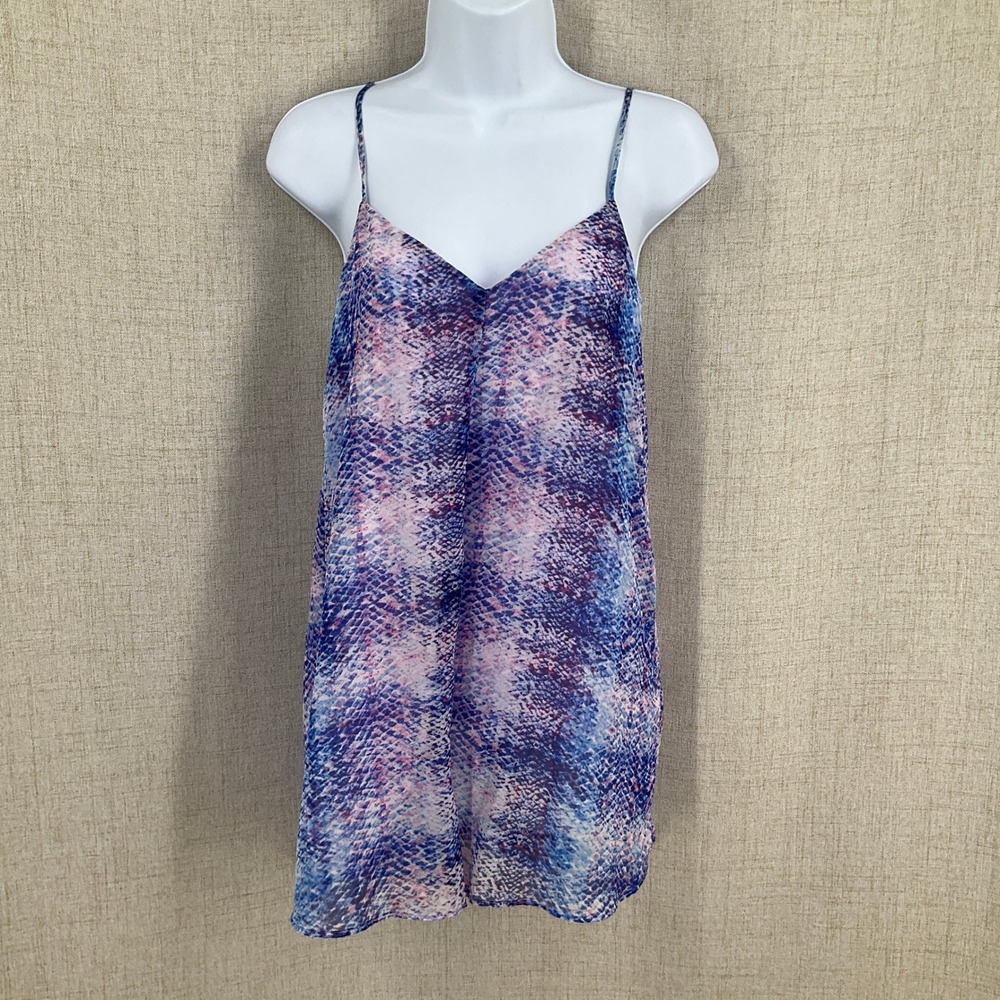 Show Me Your Mumu Romper Women XS Purple Snakeskin Boho Festival Airy Preppy